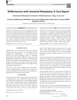 M&uuml;llerianosis with Intestinal Metaplasia: A Case Report