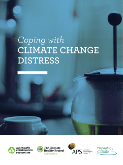Coping with climate change distress tip sheet
