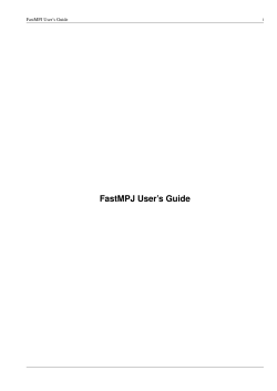 FastMPJ User`s Guide - GAC-UDC