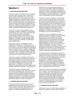 Test 12 Crit Read Explanations