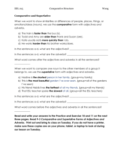 The Structure of Comparatives