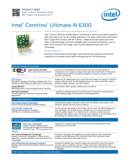 Intel&reg; Centrino&reg; Ultimate