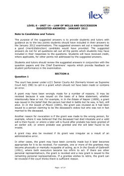 Law of Contract July 2010