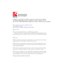 A literature review of the evolution of British prefabricated low