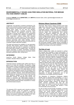 E.7.1.2 8th International Conference on Insulated Power Cables E