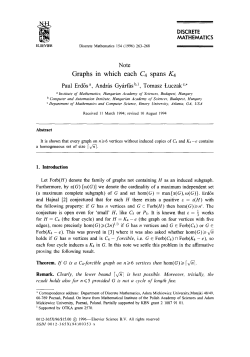 Graphs in which each $C_4$ spans $K_4