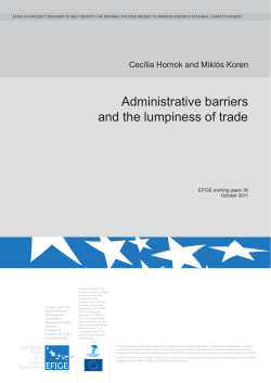 Administrative barriers and the lumpiness of trade