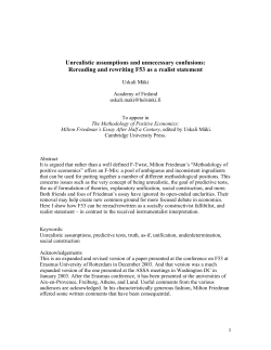 Unrealistic assumptions and unnecessary confusions: Rereading