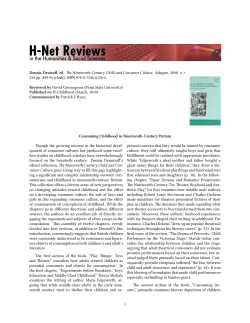 Dennis Denisoff ed., The Nineteenth-Century Child and - H-Net