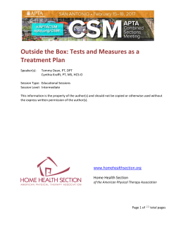 Outside the Box: Tests and Measures as a
