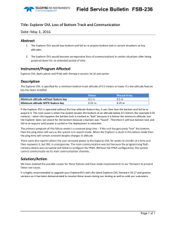 Field Service Bulletin FSB-236
