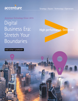 Digital Business Era: Stretch Your Boundaries