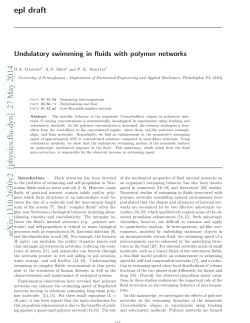 Undulatory swimming in fluids with polymer networks