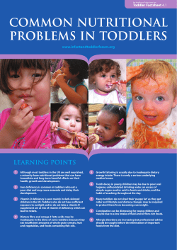 common nutritional problems in toddlers