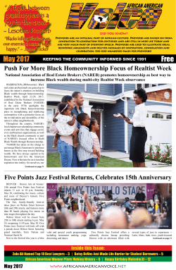 May 2017 Free - African American Voice