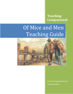 Of Mice and Men - Teaching Companion