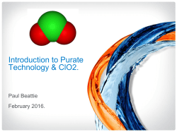 NALCO Presentation - Saudi Arabian Water Environment