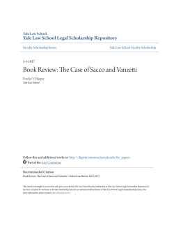 Book Review: The Case of Sacco and Vanzetti