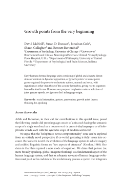 Growth points from the very beginning