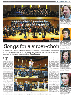 Songs for a super-choir