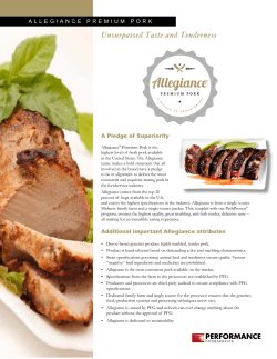 Unsurpassed Taste and Tenderness