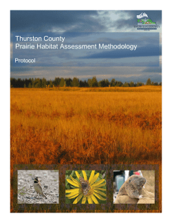 Prairie Habitat Assessment Methodology Version 1.00
