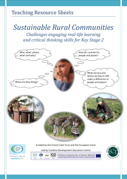Sustainable Rural Communities Challenge Pack