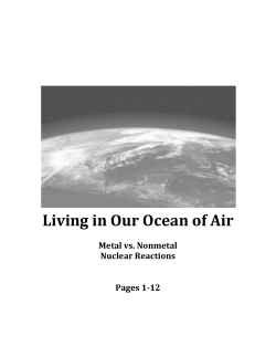 Living in Our Ocean of Air