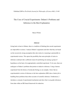 Crux of Crucial Experiments