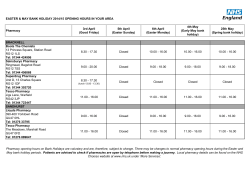Early May bank holiday - Burnham Health Centre