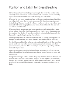 Position and Latch for Breastfeeding