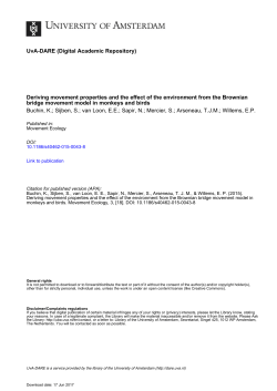 Deriving movement properties - UvA-DARE