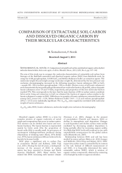 Open full article - Acta Universitatis Agriculturae et Silviculturae