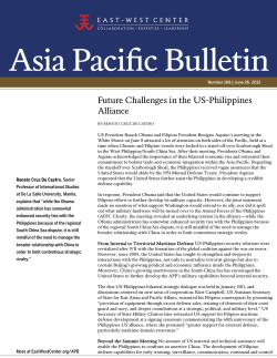 Future Challenges in the US-Philippines Alliance - East