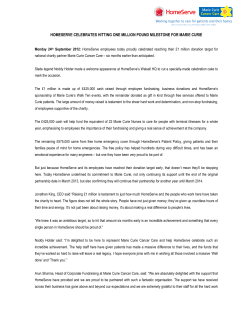 homeserve celebrates hitting one million pound milestone for marie