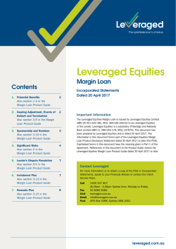 Leveraged Equities Margin Loan