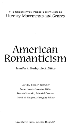 American Romanticism