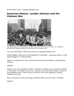 American History: Lyndon Johnson and the Vietnam War