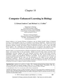 Computer Enhanced Learning in Biology