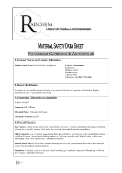 Potassium Carbonate Anhydrous