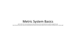Metric Presentation metrics_ppt
