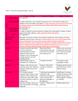 Class 4- Year 5/6 Curriculum Map- Cycle B Autumn 1