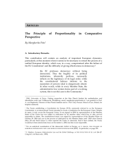 The Principle of Proportionality in Comparative Perspective