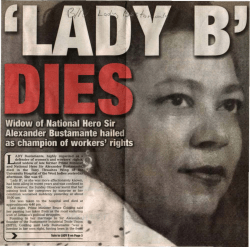 Lady B Dies: Widow of National Hero Sir Alexander Bustamante