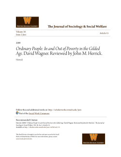 Ordinary People: In and Out of Poverty in the Gilded Age. David