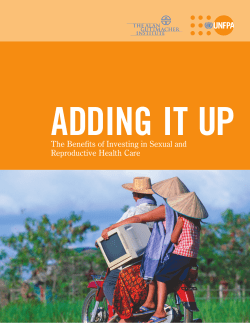 The Benefits of Investing in Sexual and Reproductive Health Care