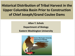 Historical Distribution of Tribal Harvest in the Upper Columbia Basin