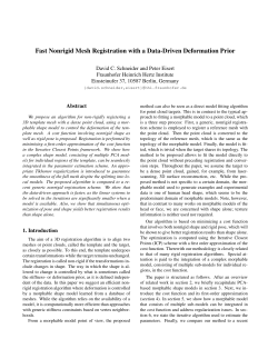 Fast Nonrigid Mesh Registration with a Data