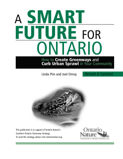 How to Create Greenways and Curb Urban Sprawl in Your Community