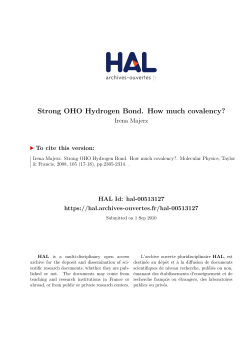 Strong OHO Hydrogen Bond. How much covalency?